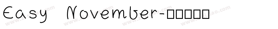 Easy November字体转换